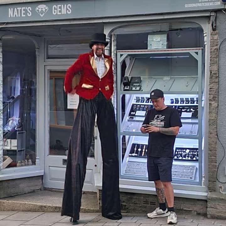 Stilt walking, Camelford
