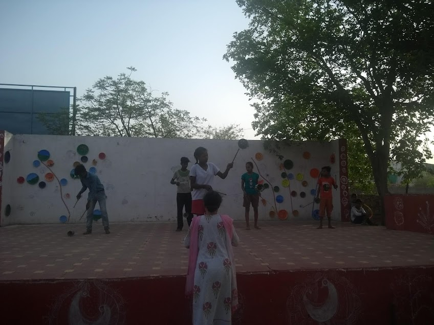 Circus workshop in Rajasthan
